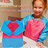 Zkptops 6 Pack Kids Art Smocks, Waterproof Kid Painting Aprons, Toddler Art Smock with Long Sleeve, Age 3-7 Years