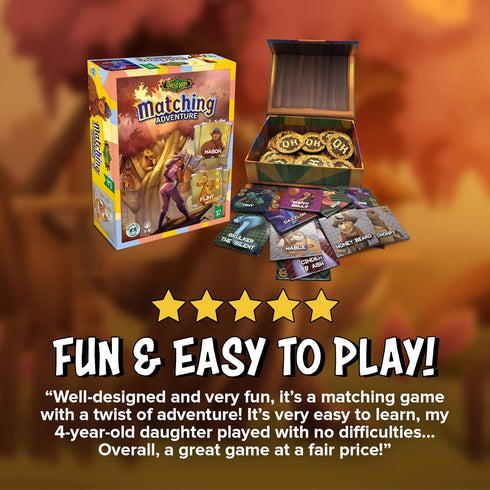 Matching Adventure Memory Game | Strategy and Concentration Game for Ages 3+