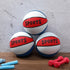 6 Pack Mini Basketball with Pump, 7 Inch Size Inflatable Toy Basketball, Red White and Blue for Teens and Beginners