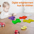 Ten Frame Math Manipulatives, Push Pop Fidget Toy with Puppy Dog Appearance, Educational Sensory Toy for Kids