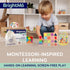 8-in-1 3 Set Montessori Wooden Activity Toy for Year Old Boys & Girls Alphabet, Numbers, Shape Sorting & Xylophone