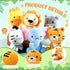 6 Pcs Small Stuffed Safari Animals, 7 Inch Plush Jungle Toys - Lion, Zebra, Giraffe, Tiger, Hippo, Elephant