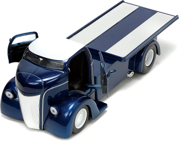 Jada Toys Just Trucks 1:24 1947 Ford COE Flatbed Die-cast Car Dark