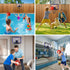 Basketball Hoop Indoor for Kids, Over The Door with LED Lighting & Audio Scoreboard, Mini Basketball Toys