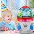 Automatic Bubble Machine, 360° Rotatable Rocket Bubble Blower with Lights & Music for Kids, Indoor Outdoor Use
