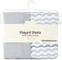 Generic 2 Piece Microfiber Polyester Playard Sheets for Baby Boys and Girls, Gray