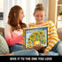 Set 807PCS Set HOGOKIDS Flowers Sunflower Building with Lights - Painting Frame Artwork Botanical Collection Mini