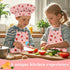 19PCS Kids Cooking Sets with Knife Set for Real Cooking, Kid Safe Tools, Chef Hat and Apron