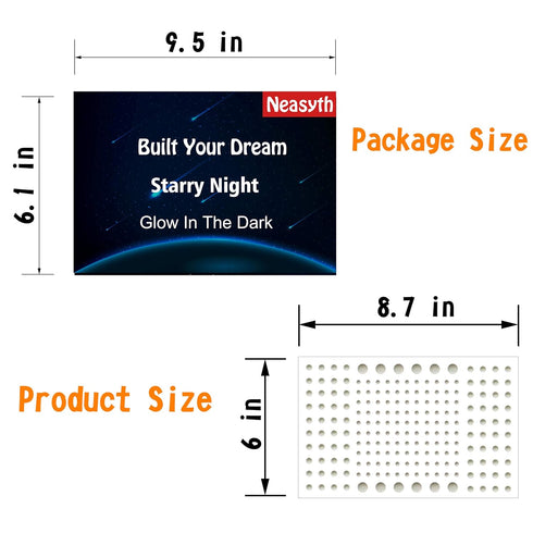 808 PCS Glow in The Dark Stars for Ceiling, 3D Adhesive Dots Decor Stickers for Kids Bedroom or Birthday Gift