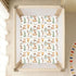 Soft Jersey Knit Crib Sheets - Watercolor Forest Animals - Fits Standard Crib & Toddler Bed Size M
