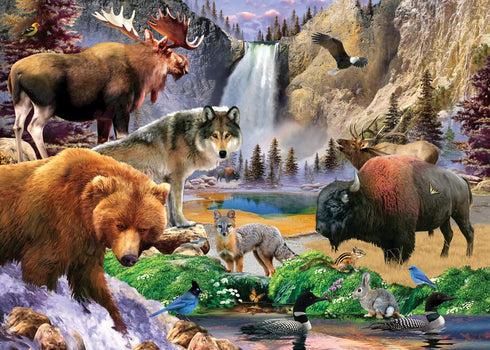 Baby Fanatics MasterPieces 500 Pieces Jigsaw Puzzle for Adults, Family, Or Kids - Yellowstone National Park - 15"x21"