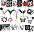 AJsupojouet Newborn Toys,High Contrast Black & White Baby Toys 0-6 Months with Sensory