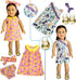 HOAKWA 18 Inch 18" 19 8 Sets American Doll Clothes and Accessories for Doll, Clothes Dress, Total Pcs Including