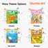 25 2 Set, Shuttle Art Paint with Water Coloring Book for Kids, Princess Themed Pages with Brushes, Mess-Free Watercolor