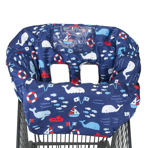 2-in-1 Shopping Cart and High Chair Cover for Baby~Padded~Fold'n Roll Style~Portable with