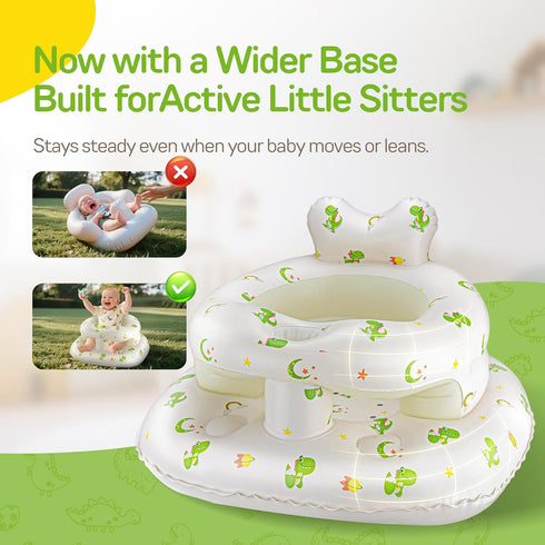 SSyang 336 Inflatable Seat for Babies Months, Sit Me Up Floor Chair with Built-in Air Pump, Supportive Baby Chair