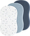 Coreeky Baby Muslin Bassinet Sheets 3 Pack for Boys & Girls, Soft Breathable
