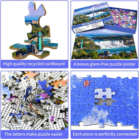 Jigsaw Puzzles for Adults - 1000 Piece Niagara Falls Puzzle