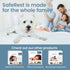 SafeRest Waterproof Crib Size Mattress Protector - Fitted with Stretchable Pockets - Machine Washable Cotton Blend