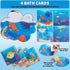 16 Pack Mold Free Bath Toys for Kids, Color Changing Sea Animals, Squishy Mini Sea Creatures for Bathtub and Pool Fun