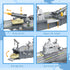 deAO Aircraft Carrier Battle Ship Army Toys - Military Vehicles, Warplanes, Warships, Helicopter, Trucks, Tanks - Army