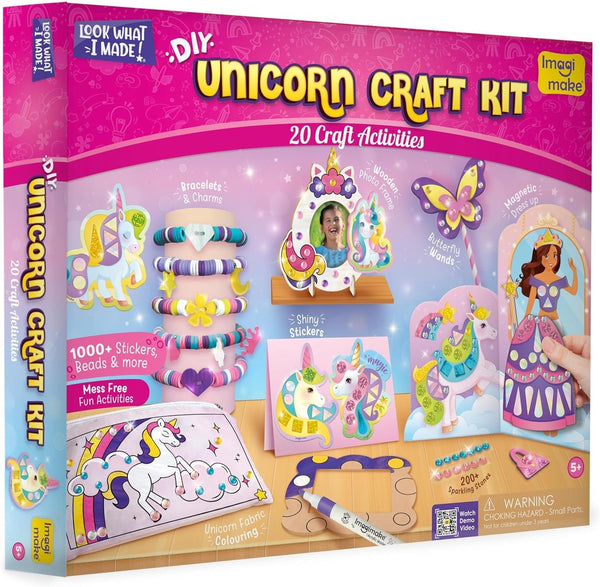 Imagimake Unicorn Craft Kit | 20+ Mess Free Activities | Bracelet Making