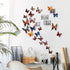 24pcs 3D Vivid Special Man-Made Butterfly Art Wall Stickers, Nursery, Bathroom, Office Décor