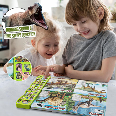 3-5 30 2 3 4 5 6 7 Dinosaur Toys for Kids Dinosaur Book with Sounds Species Names & Realistic Sounds InteractiveToys