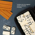 Set 4 6 Set Set 28 Queensell Dominos for Adults with Domino Racks - Double Dominoes with Domino Holder, Classic Board