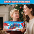 Set 3 4 5 6 3-4 3-5 Gloween Train Truck Toys for Toddler Boys Girls Age Years Old, Carrier Transport Truck with Light
