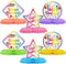 Blulu 6 Pieces Happy Birthday Table Decorations, Colorful Paper Honeycomb Birthday Centerpieces