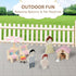 Set, 7 3 Set Set, Pithfor Wooden Dollhouse Furniture Dollhouse Accessories and Furniture, with Rooms Dolls, Includes