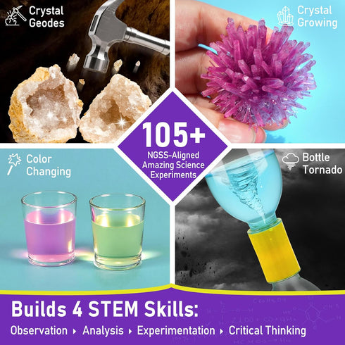 8-12, 6 7 9 Set BenBen Science Kits for Kids Age Experiments Educational Toy, STEM Toys for Year Old Boys Girls