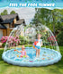 Summer 3-12 (102.3") EPN Splash Pad, Extra Large Sprinkler Play Mat Fun for Kids, Thicker Outdoor Water Toys Toddler