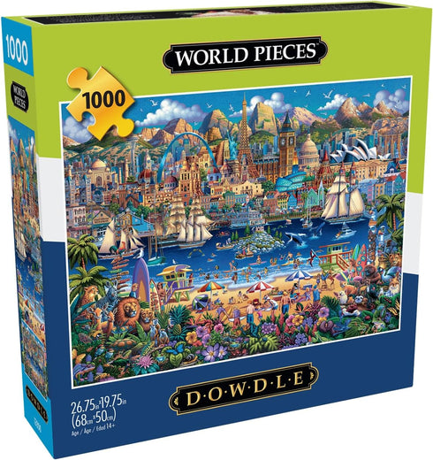 Buffalo Games - Dowdle - World Pieces - 1000 Piece Jigsaw Puzzle for Adults, Perfect for Game Nights