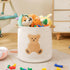 Large Blanket Baskets for Living Room, Teddy Bear Baskets Toy Storage Basket Woven Cotton Rope Basket for Kids, Toys