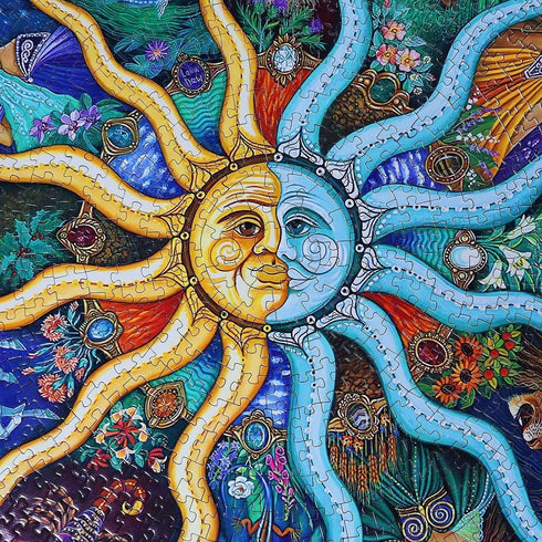 1000 Pieces Round Jigsaw Puzzles for Adults - Moruska Zodiac Horoscope Astrology Puzzle