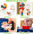 Farm Animals Wooden Take-Along Sorting Barn Toy for 1-3 Year Olds, Shape Sorter Montessori Learning Gift for Toddlers