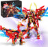 Mecha Building Blocks 2in1 Animal Transforming Robot Set with Vermilion Bird Collectible Toys for Ages 8+