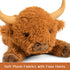 5lbs 22in Wepop Highland Cow Weighted Stuffed Animals, Giant Highland Cow Gift Plush Toy,Adorable Stuffed Animal