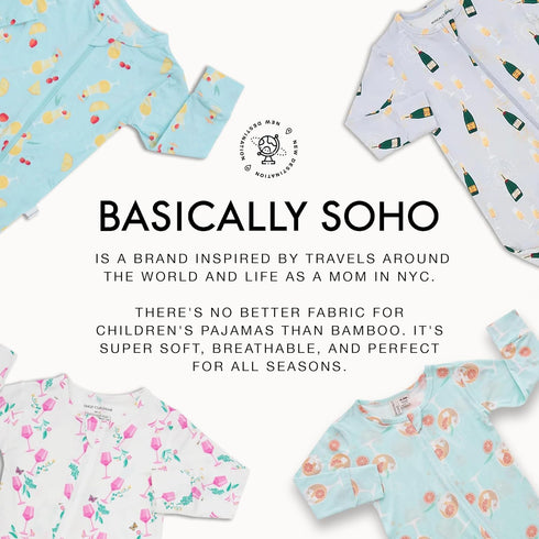 Set Baby Romper & Baby Book Viscose from Bamboo Pajamas for Babies