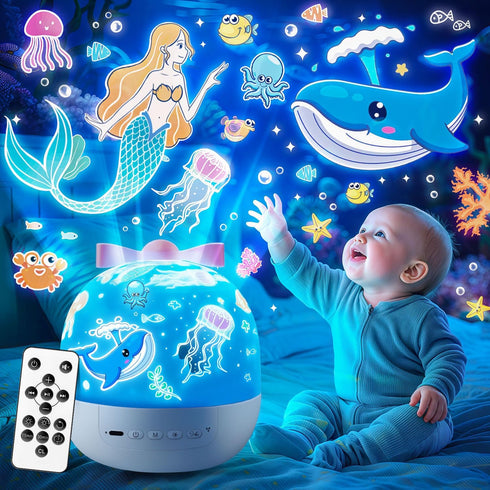 PIKOY Star Projector for Kids Gifts, 15 Films+15 Soothing Sounds Machine Baby