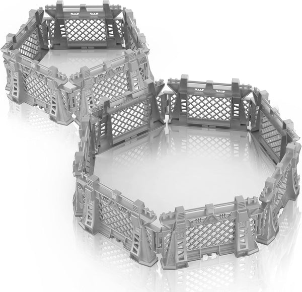Oriate 12PCS Dinosaur Capture Fencing Accessories Playset, Plastic Fence Toys for Dino Fans Educational Gift