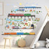 Train Wall Decals for Kids by Lipastick - Educational Railroad Wall Stickers for Boys and Girls - Peel and Stick