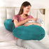 BATTOP Pregnancy Pillow for Sleeping,Body Maternity Pillow with Removable Cover,Support for Back,Hips,Legs,Belly