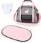 Bayer Design: Nursery Set - Doll Bag Set in Grey, Pink, Unicorn with Changing Mat & Diaper, Adjustable Shoulder Strap