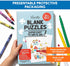 8 Pack Set 28pcs 5.5x8in Decorably Blank Puzzles for Kids with Matte Finish, Each to Draw On for Boys & Girls