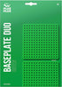 PLUS PLUS Green Baseplate Duo, Base Accessory for Building Creations, 4.5 X 4.5 inches, STEM Toy for Kids