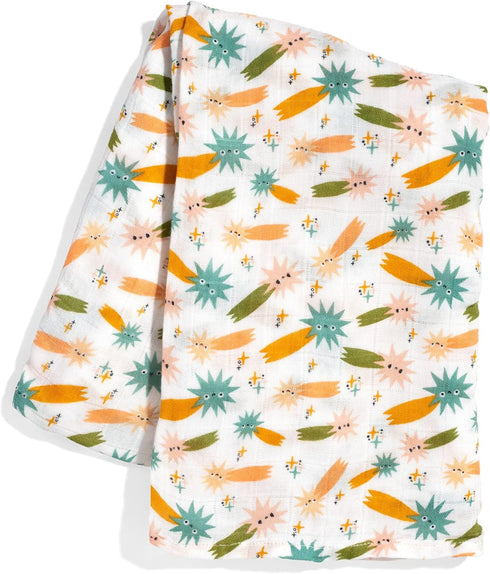 Set Rookie Humans Space Explorer Crib Sheet & Swaddle for Baby