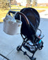 2-Layer Diaper Caddy Hanging Organizer, Detachable Versatile Handles Storage Nursery Hanging Basket for Stroller, Crib